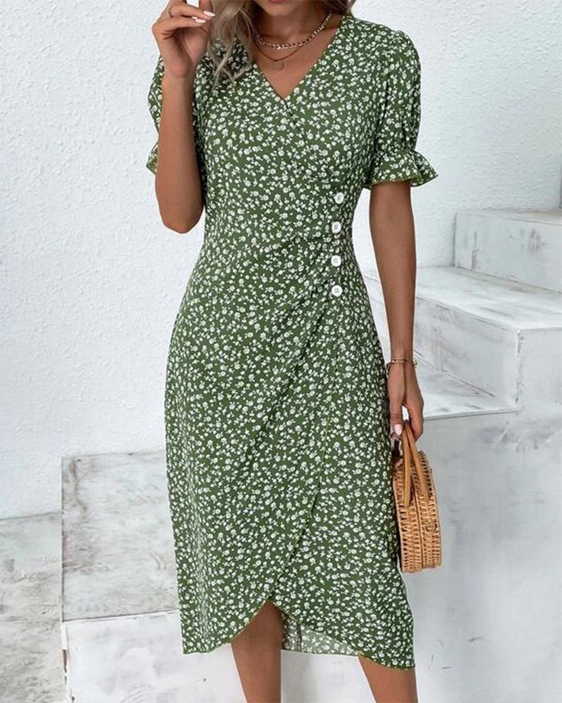 Ebony™ - V-Neck Dress