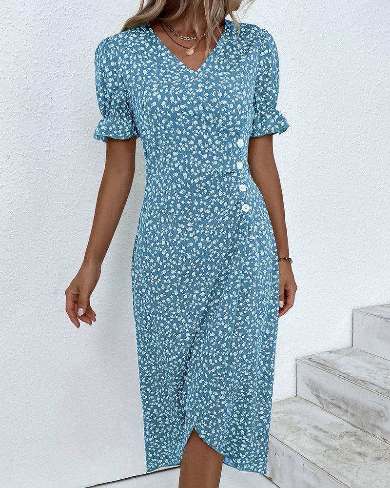 Ebony™ - V-Neck Dress