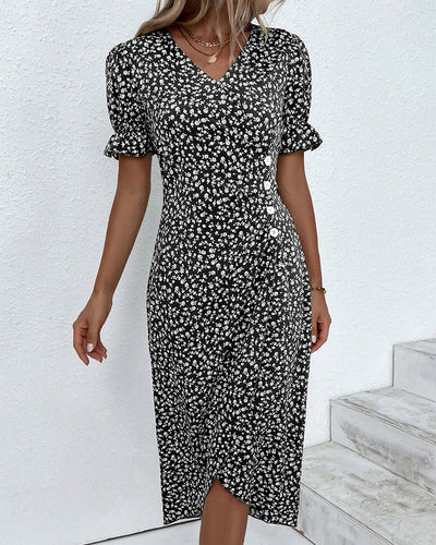 Ebony™ - V-Neck Dress