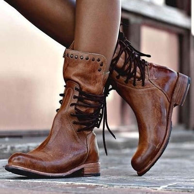 Megan™ - Lace-Up Boots