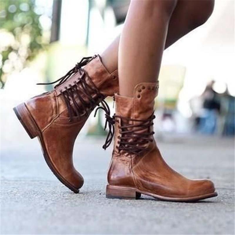 Megan™ - Lace-Up Boots