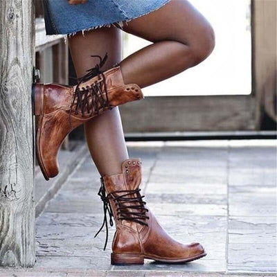 Megan™ - Lace-Up Boots