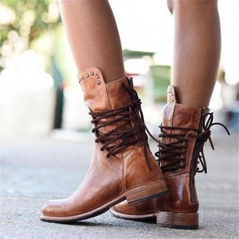 Megan™ - Lace-Up Boots
