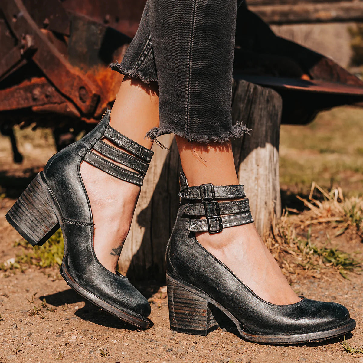 Everly™ - Strapped Block Heel Shoes