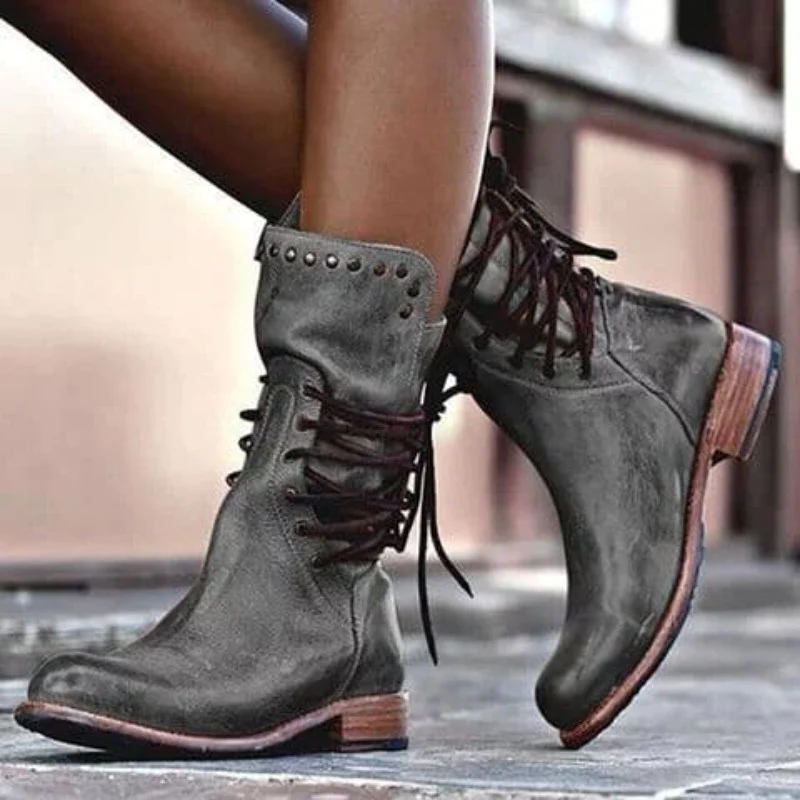 Megan™ - Lace-Up Boots
