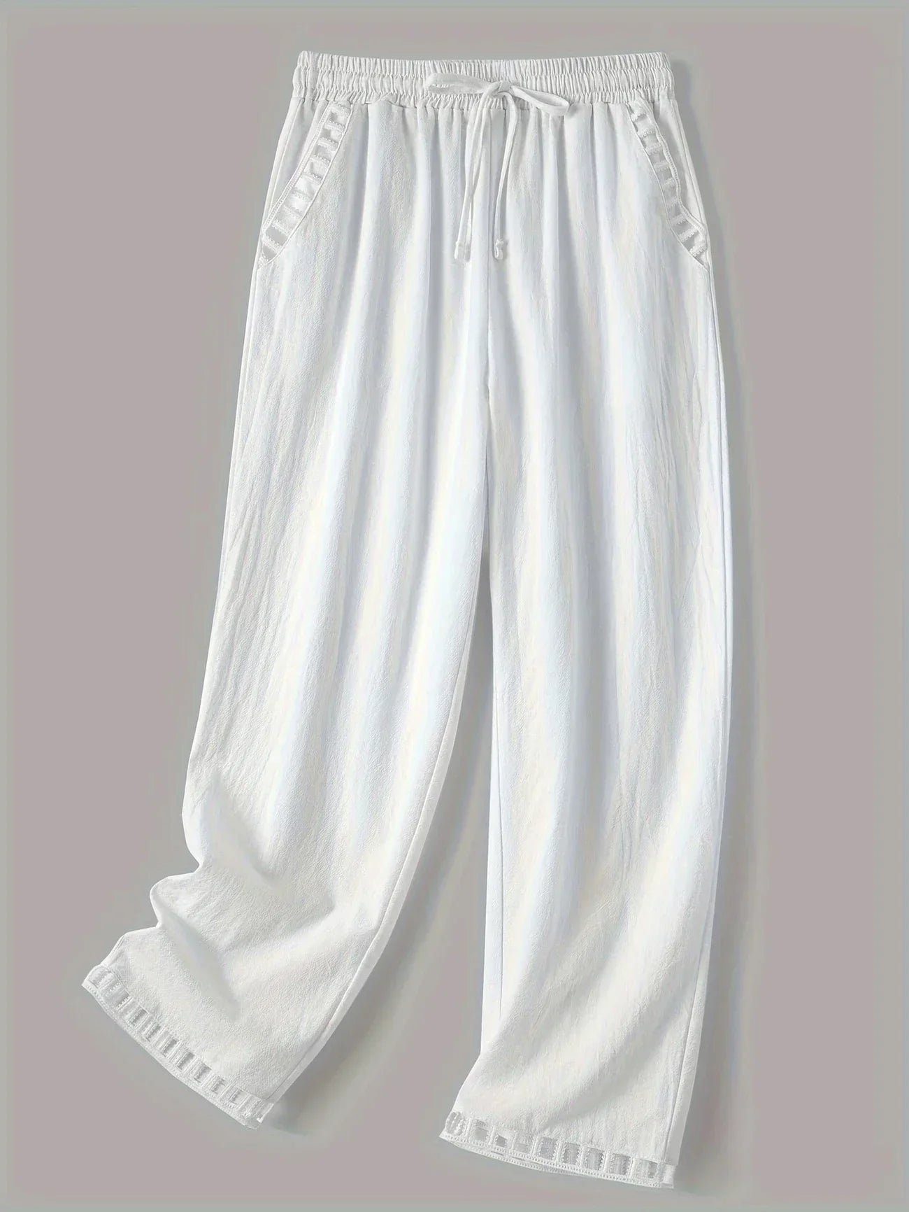 Vilma™ - Contrast Trim Cropped Pants