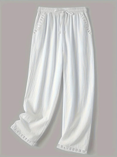 Vilma™ - Contrast Trim Cropped Pants
