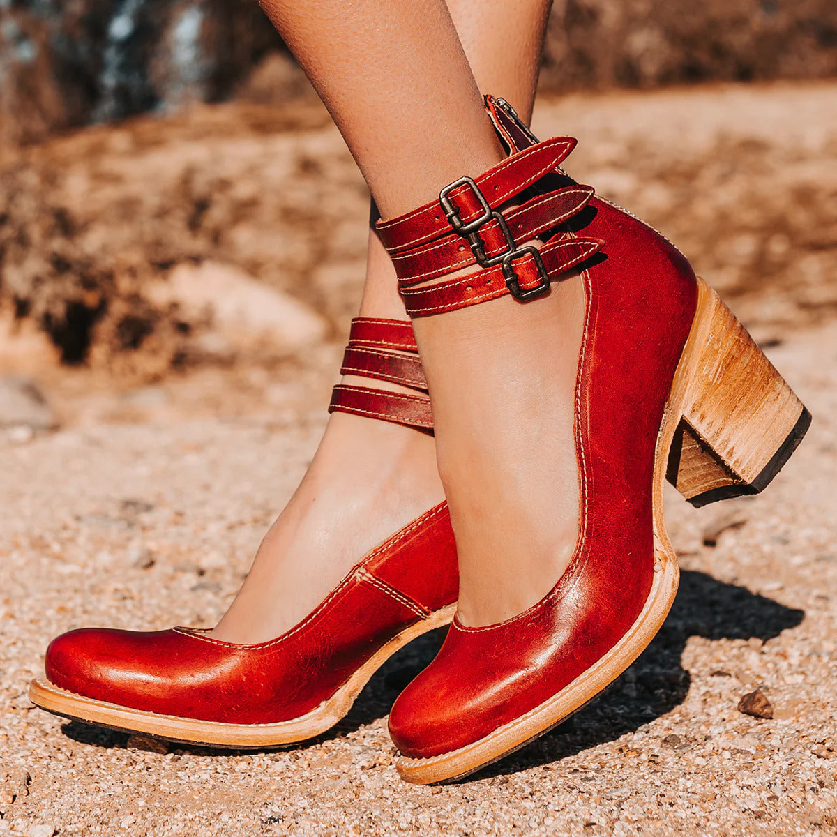 Everly™ - Strapped Block Heel Shoes