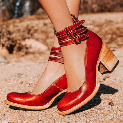 Everly™ - Strapped Block Heel Shoes