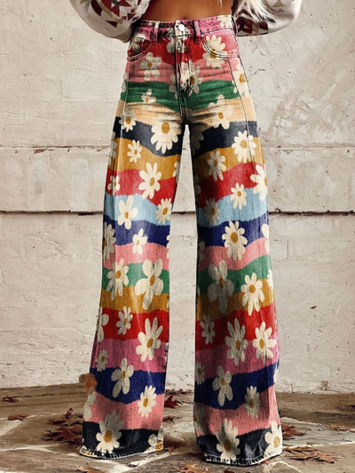 Denise™  – Floral Flared Trouser