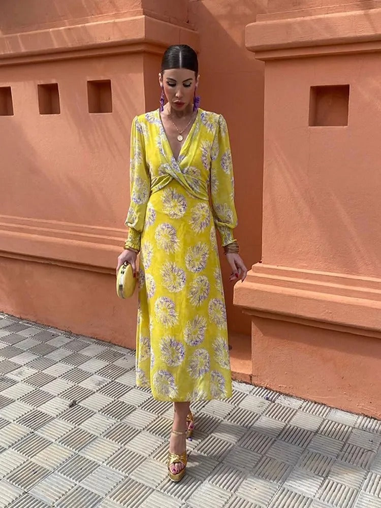 Almira™ - Vibrant Wrap Dress