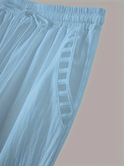 Vilma™ - Contrast Trim Cropped Pants