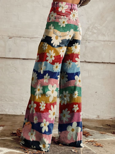 Denise™  – Floral Flared Trouser