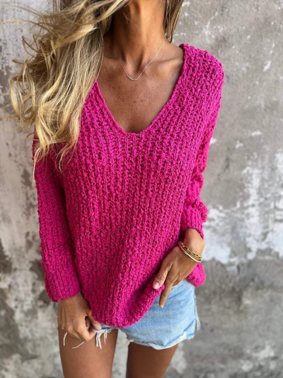 Avril™ - Cozy Textured Knit Sweater