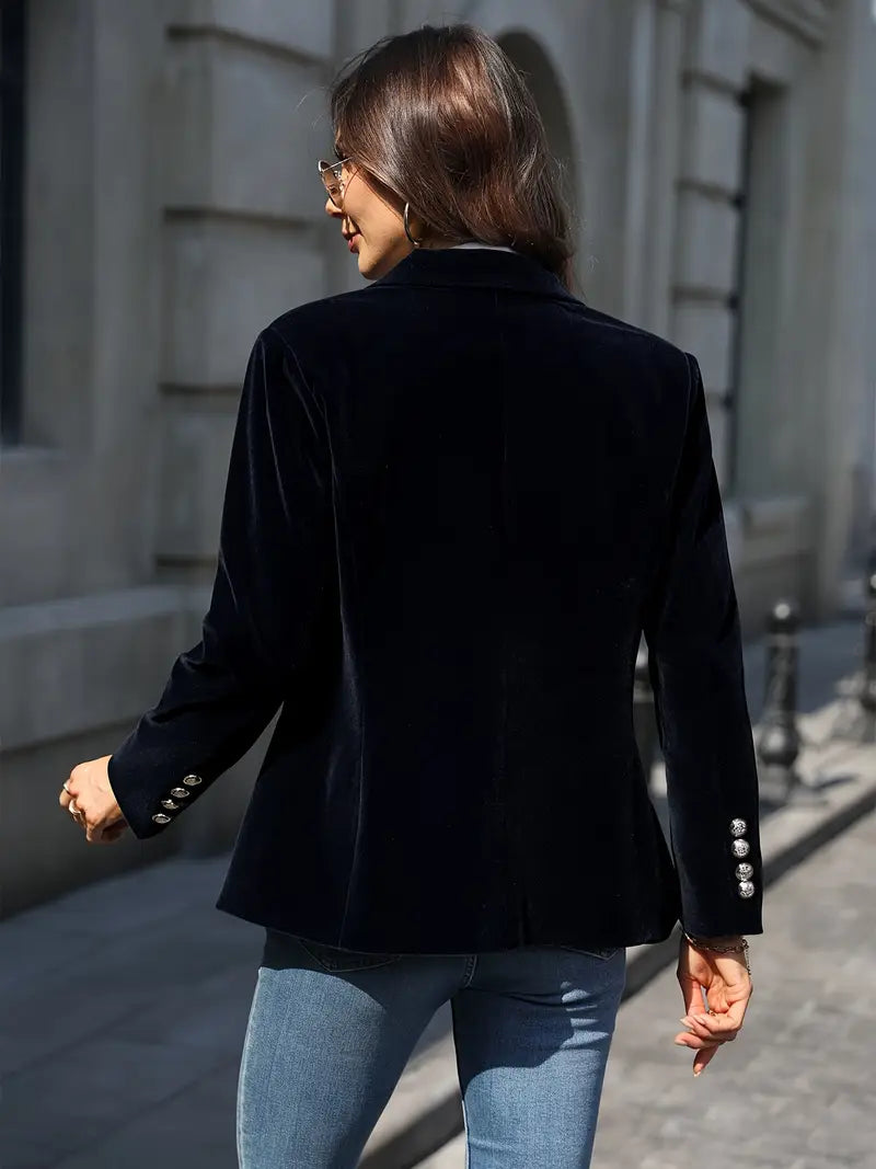 Judy™ - Elegant velvet blazer