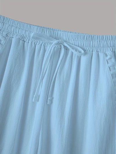 Vilma™ - Contrast Trim Cropped Pants