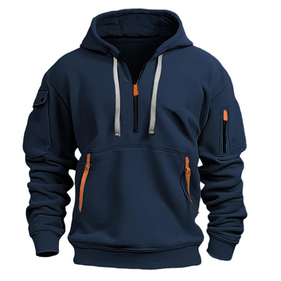 Nolan™ - Long Sleeve Multi Pocket Hoodie