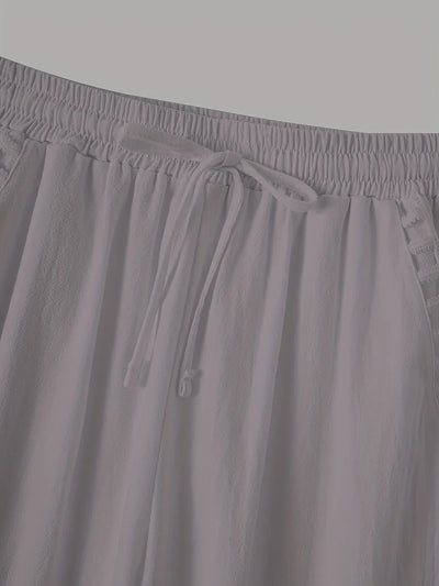 Vilma™ - Contrast Trim Cropped Pants