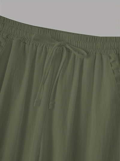 Vilma™ - Contrast Trim Cropped Pants