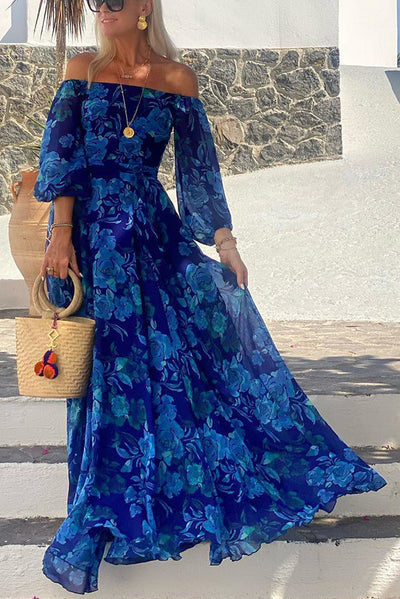 Felice™ - Floral Off-the-Shoulder Maxi Dress