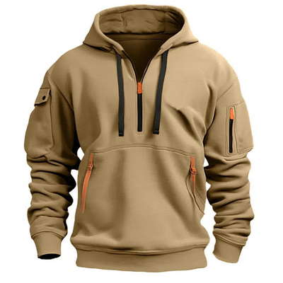 Nolan™ - Long Sleeve Multi Pocket Hoodie