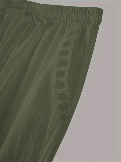 Vilma™ - Contrast Trim Cropped Pants