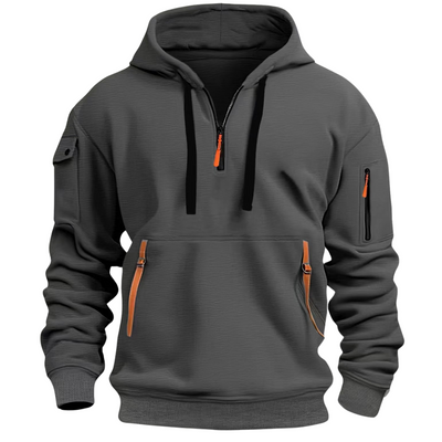 Nolan™ - Long Sleeve Multi Pocket Hoodie