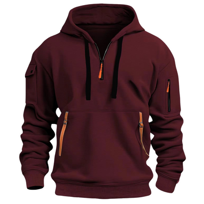 Nolan™ - Long Sleeve Multi Pocket Hoodie