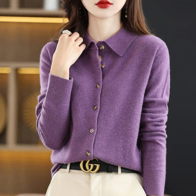 Ofella™ - Cashmere Button-Up Cardigan