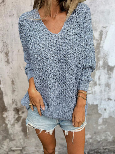 Avril™ - Cozy Textured Knit Sweater
