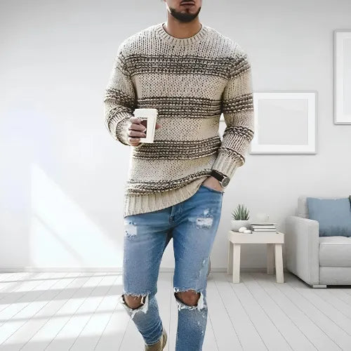 Willy™ - Striped Chunky Knit Sweater