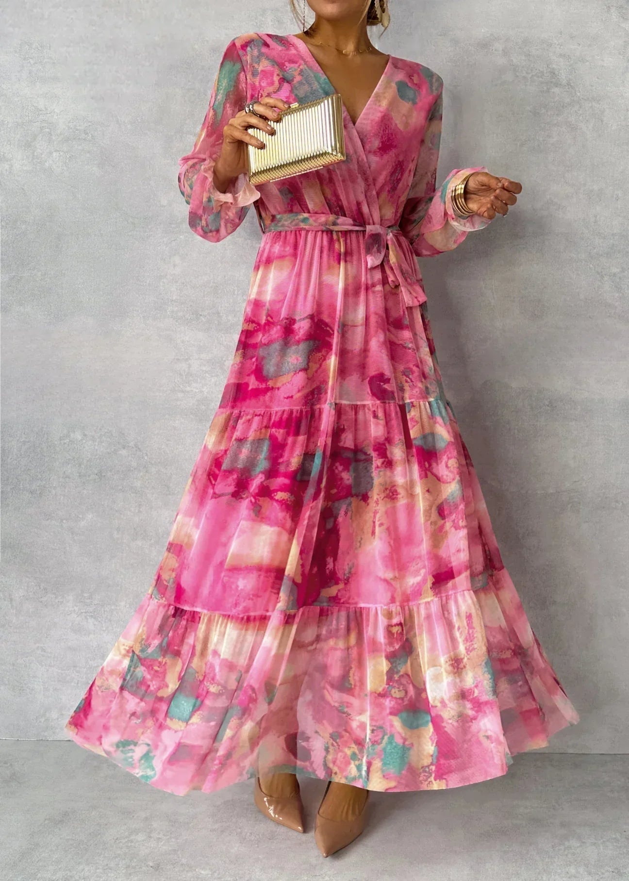 Gelli™ - floral pattern wrap dress