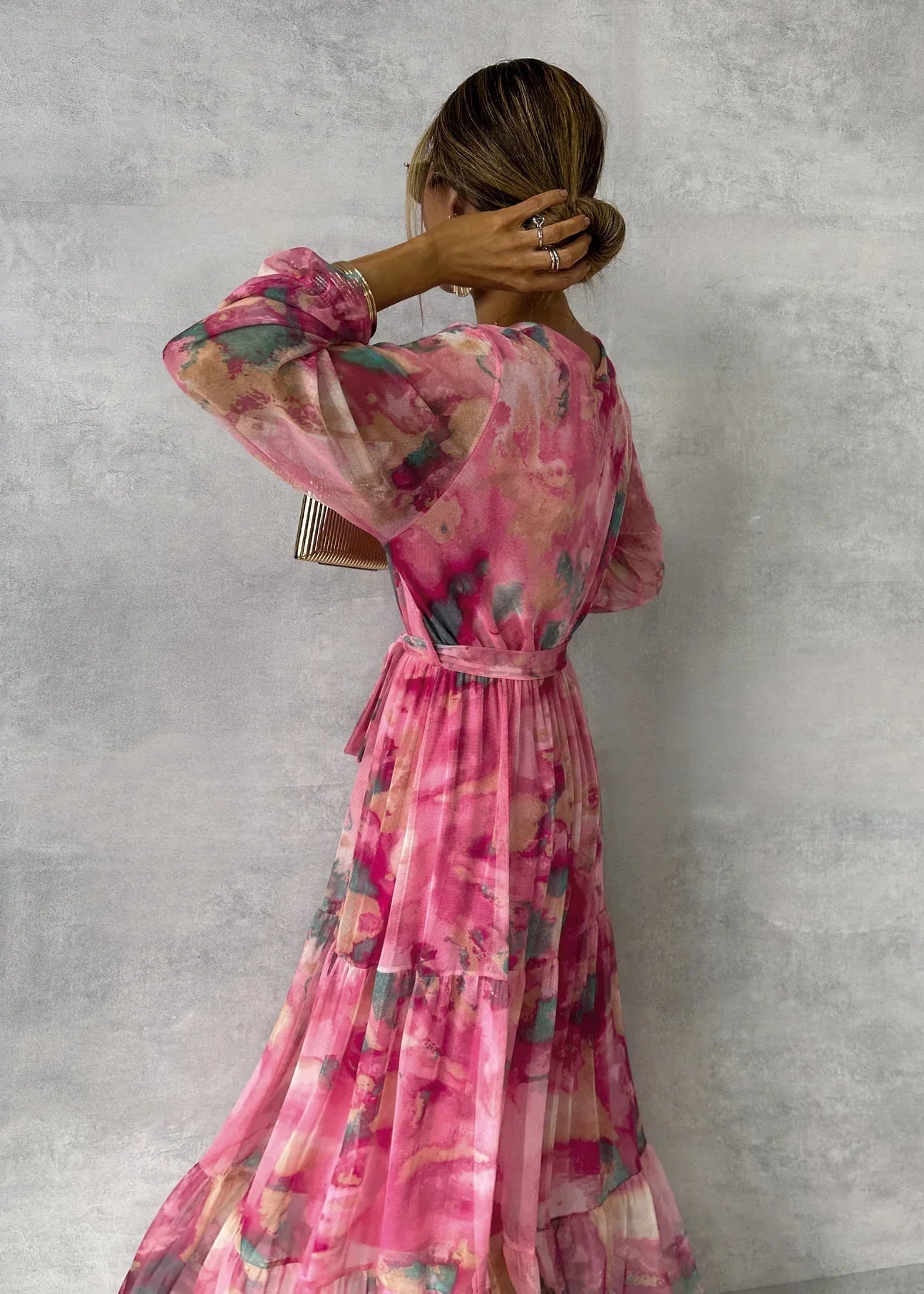 Gelli™ - floral pattern wrap dress