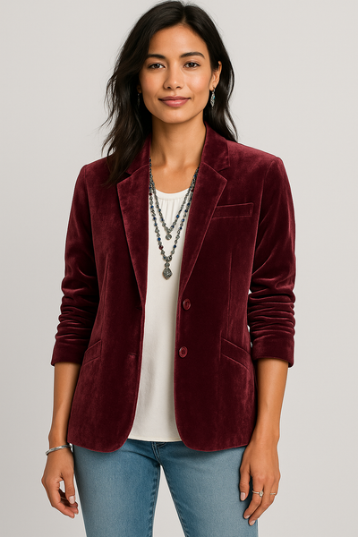 Karylle™ - Velvet Slim-Fit Blazer