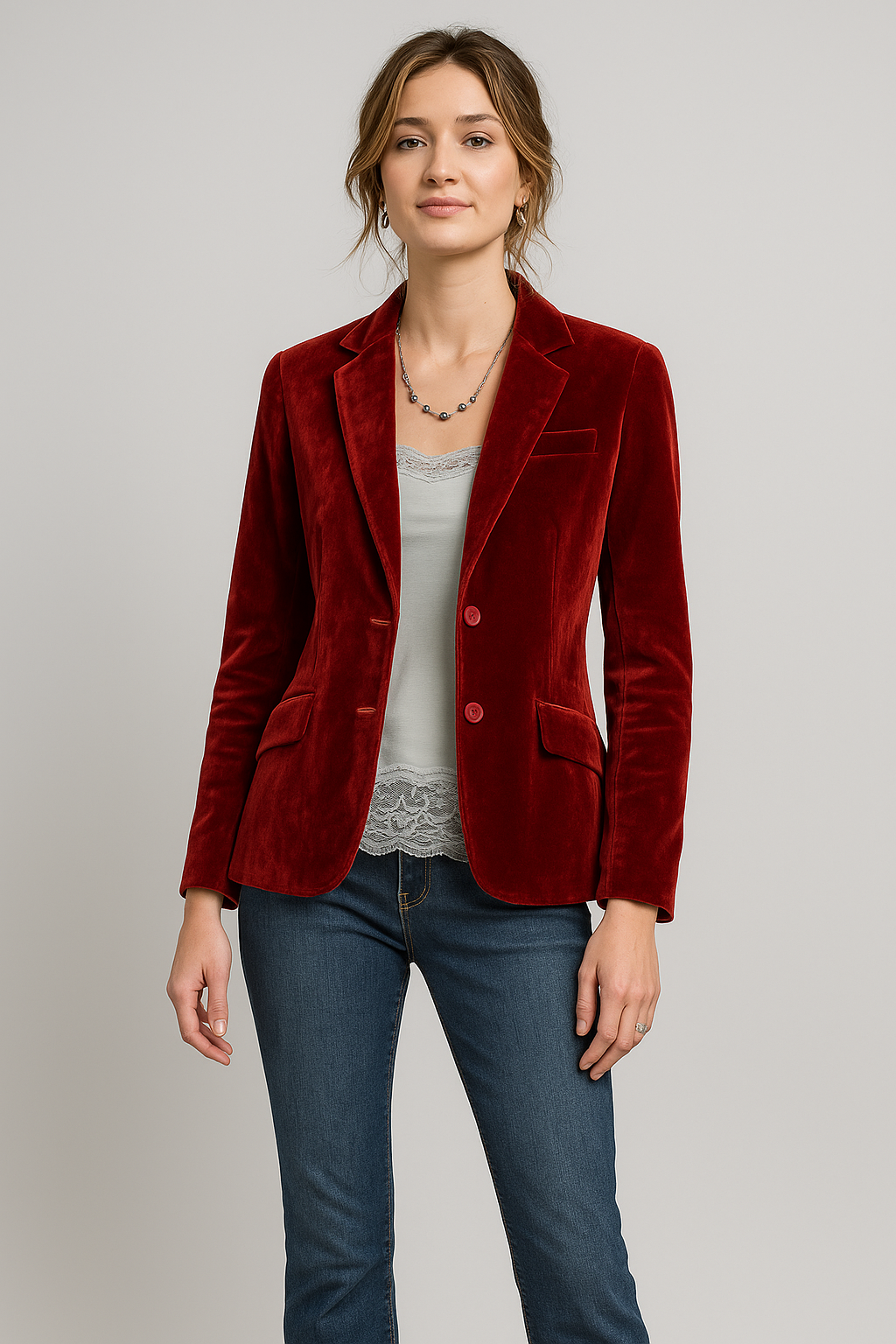 Karylle™ - Velvet Slim-Fit Blazer