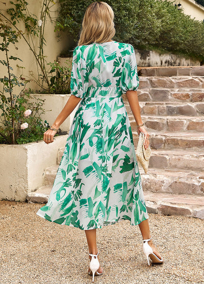 Vienne™ - Elegant Floral Dress