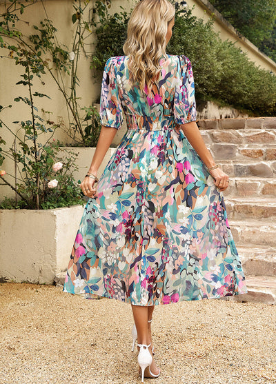 Vienne™ - Elegant Floral Dress