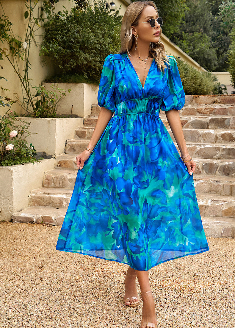 Vienne™ - Elegant Floral Dress