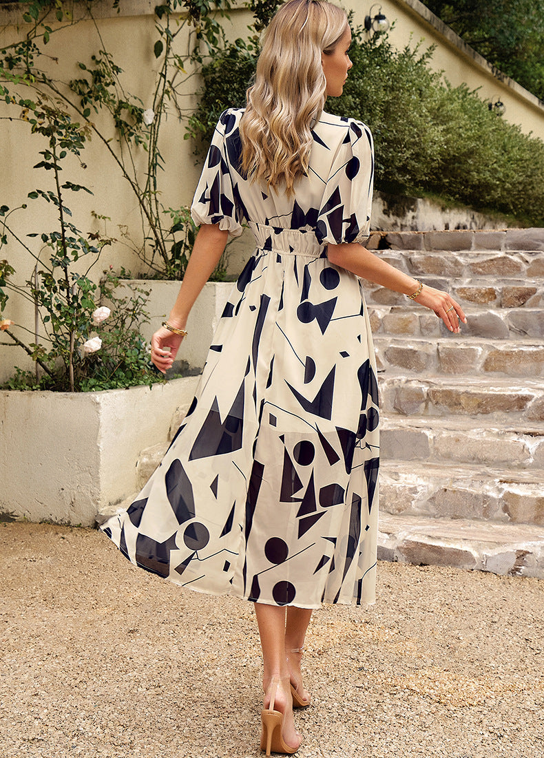 Vienne™ - Elegant Floral Dress