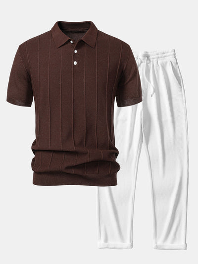 Ashton™ - Knit Polo Shirt and Corduroy Pants