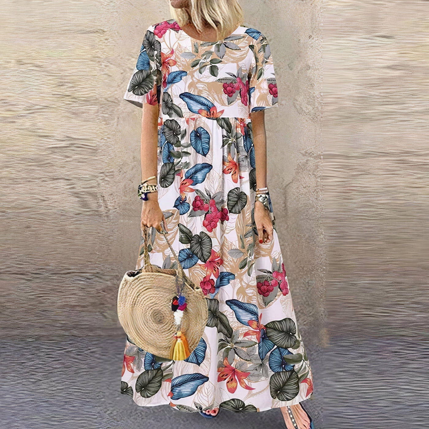 Monique™ - Comfortable floral dress