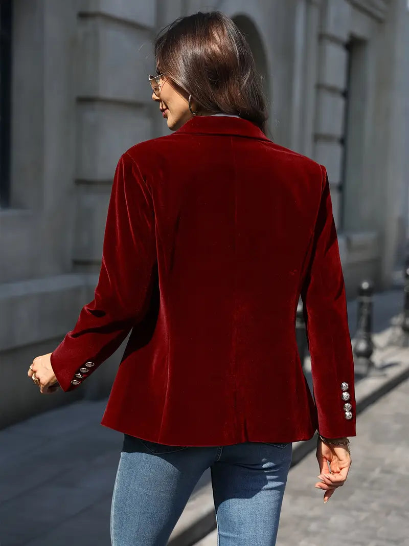Judy™ - Elegant velvet blazer