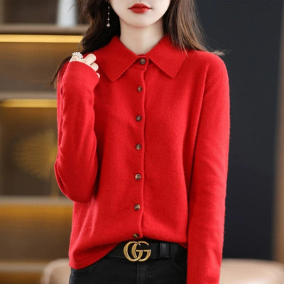 Ofella™ - Cashmere Button-Up Cardigan