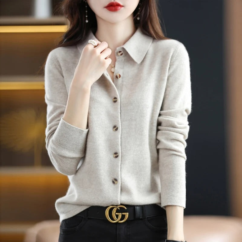 Ofella™ - Cashmere Button-Up Cardigan