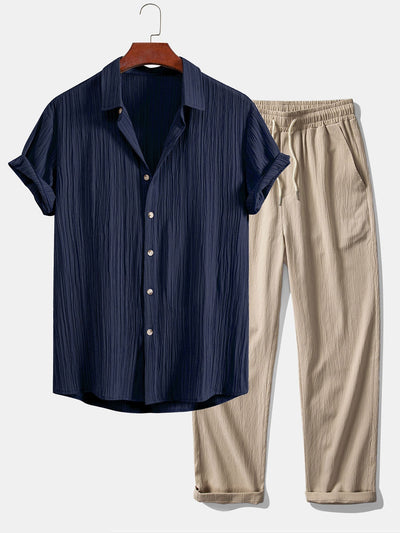 Hudson™ - Button-Up Shirt & Straight Pants