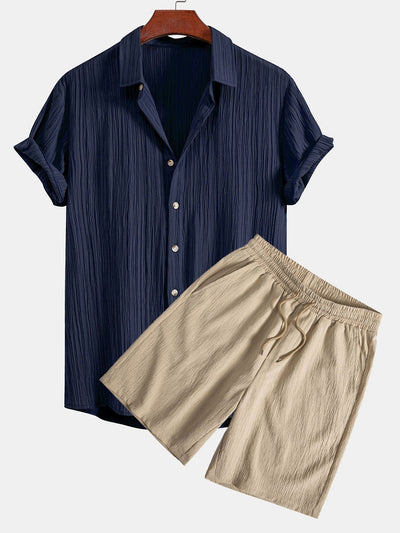Sullivan™ - Button-Up Shirt and Drawstring Shorts