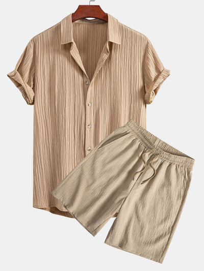 Sullivan™ - Button-Up Shirt and Drawstring Shorts