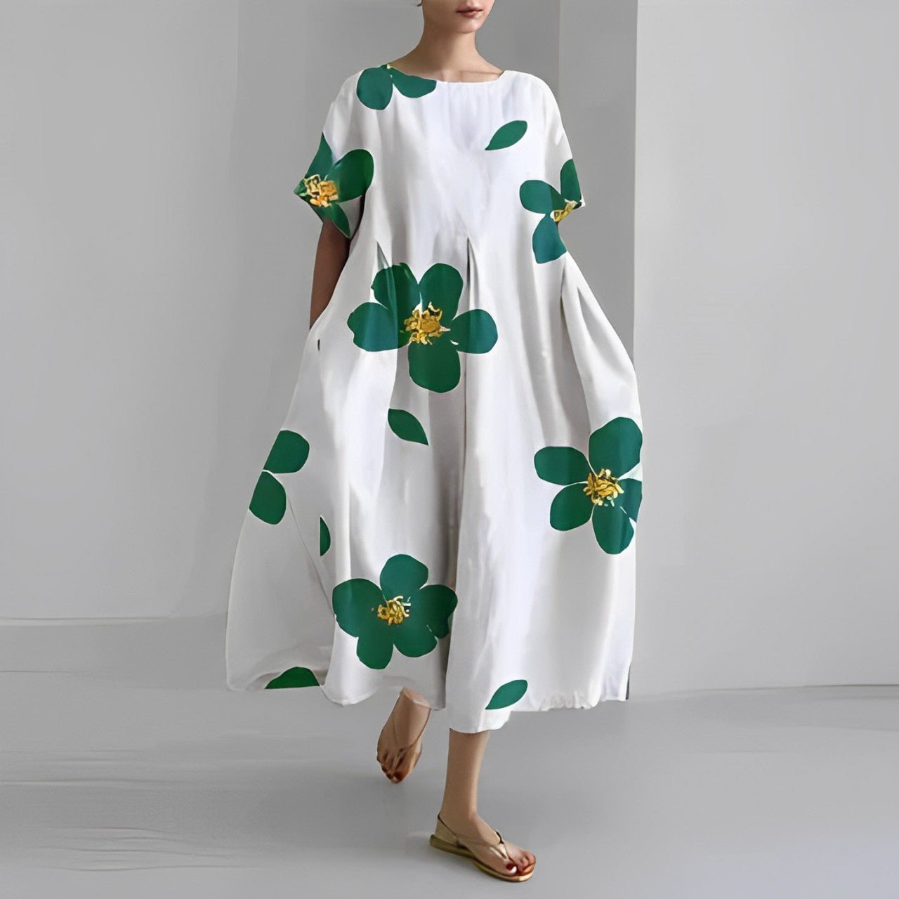 Gianna™ - Bohemian Floral Print Dress