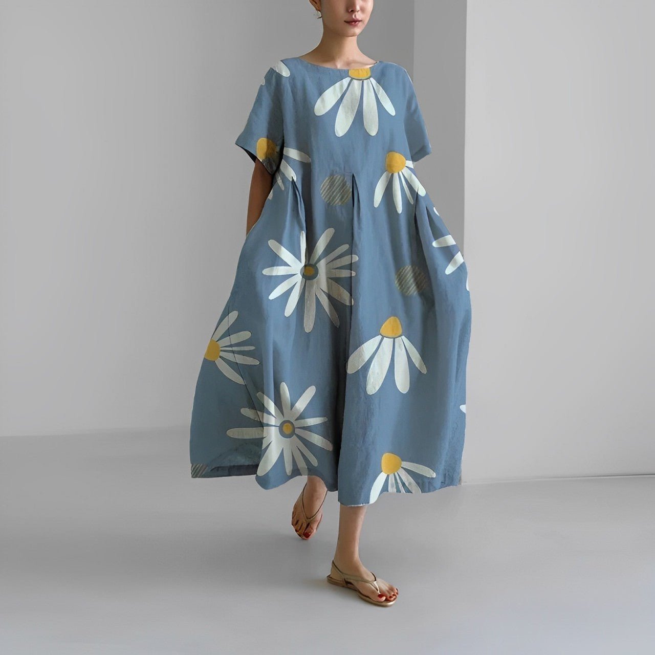 Gianna™ - Bohemian Floral Print Dress