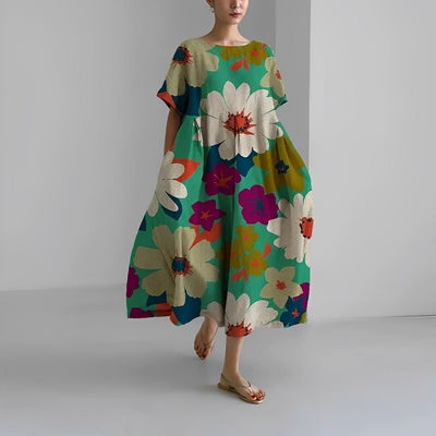 Gianna™ - Bohemian Floral Print Dress